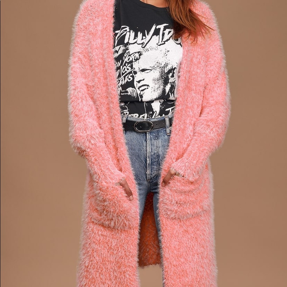 Fuzzy cardigan